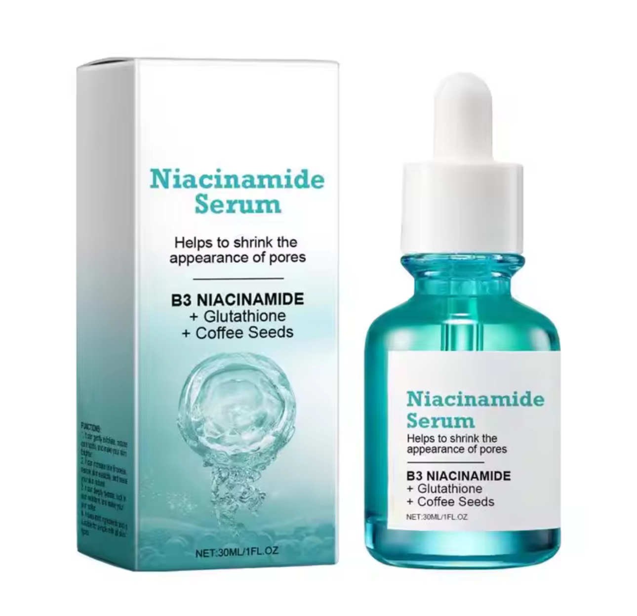 Ser cu Niacinamide si Glutation, pentru luminozitate si pete pigmentare